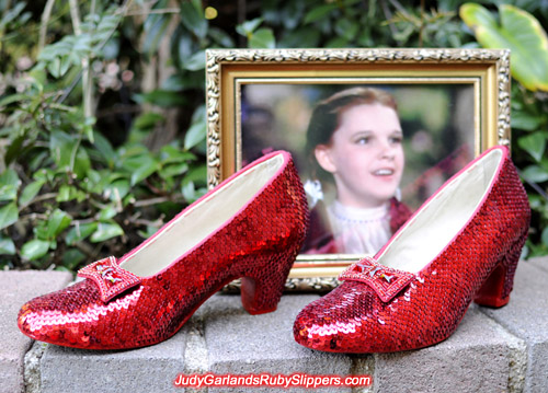 The ruby slippers is as beautiful as Judy Garland