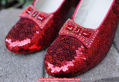 The ruby slippers is as beautiful as Judy Garland