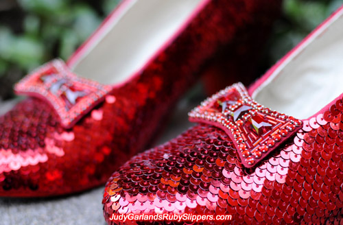 The ruby slippers is as beautiful as Judy Garland