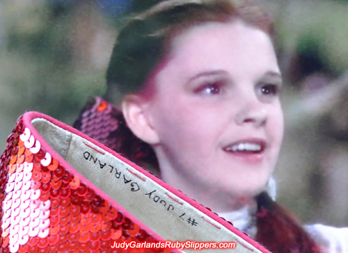 The ruby slippers is as beautiful as Judy Garland