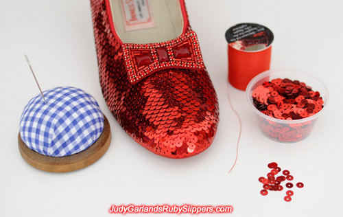 There's always a wow factor in every ruby slippers we make