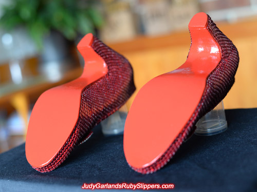 Underneath Judy Garland's ruby slippers