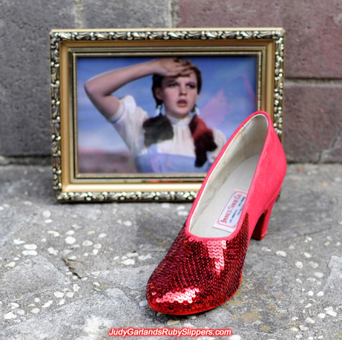 Work in progress with Judy Garland's ruby slippers