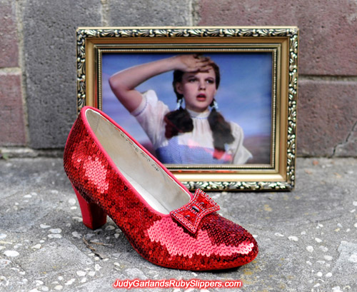 Work in progress with Judy Garland's ruby slippers