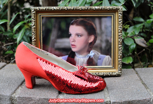 Work is underway with Judy Garland's ruby slippers