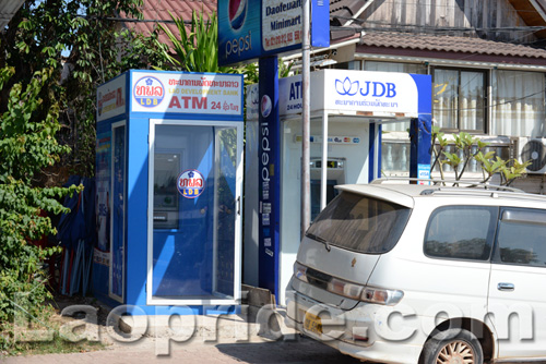 ATMs are available in Vientiane and are expected to expand