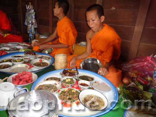 Buddhist ceremony in Champassak