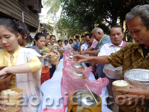 Buddhist ceremony in Champassak