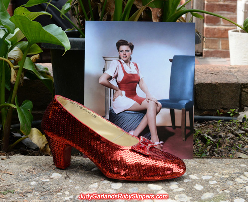 Crafting a pair of size 8 ruby slippers reach the halfway mark