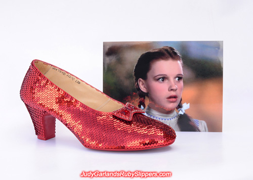 Crafting a pair of size 8 ruby slippers reach the halfway mark