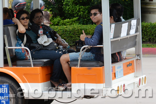 Electric powered bus in Vientiane, Laos