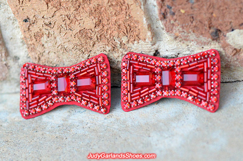 Expertly crafted hand-sewn ruby slipper bows