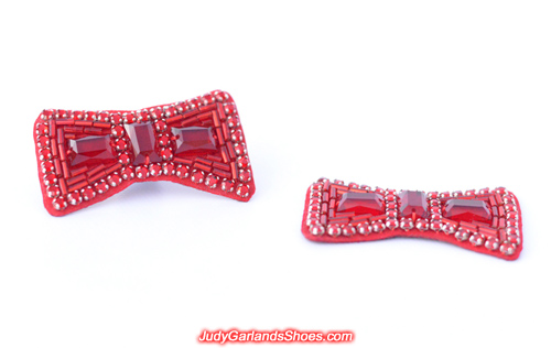 Expertly crafted hand-sewn ruby slipper bows