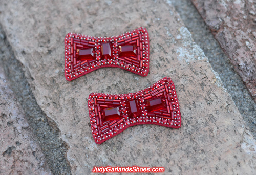 Hand-sewn ruby slipper bows