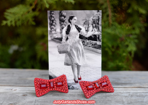 Hand-sewn ruby slipper bows made to perfection