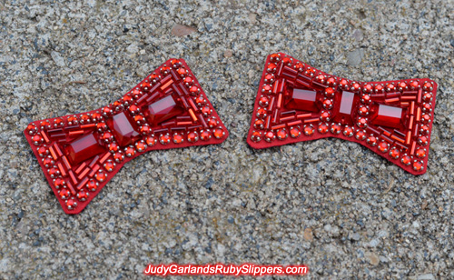 High quality, hand-sewn ruby slipper bows