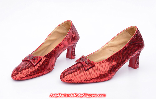 High quality ruby slippers crafted in size 10