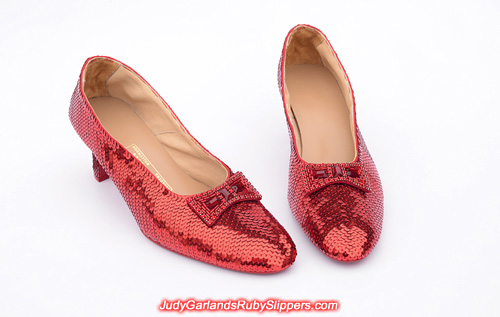 High quality ruby slippers crafted in size 10