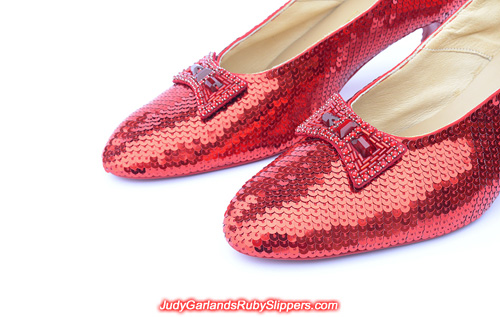 High quality ruby slippers crafted in size 10