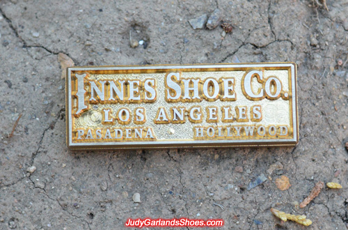 Innes Shoe Company block used to create golden emboss label