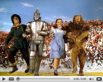 Judy Garland as Dorothy in The Wizard of Oz Video