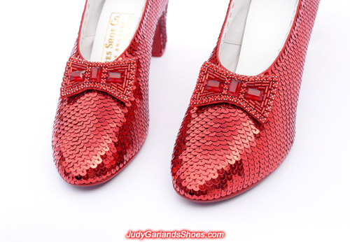 Judy Garland's reproduction ruby slippers in size 5B