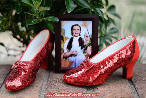 Judy Garland's ruby slippers creation reaches home stretch