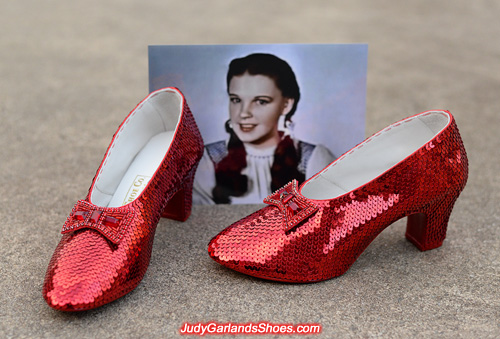 Judy Garland's ruby slippers is finished