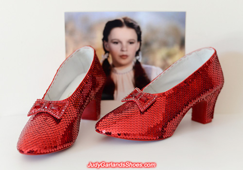 Judy Garland's ruby slippers is finished