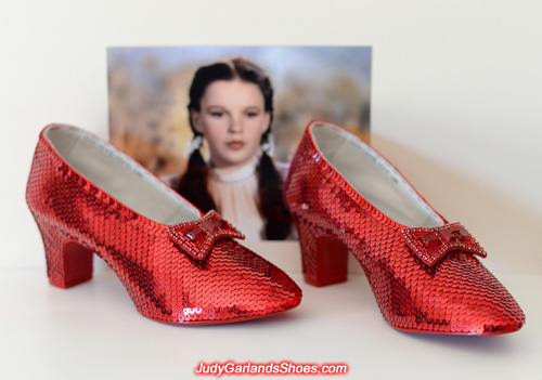 Judy Garland's ruby slippers is finished