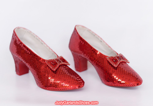 Judy Garland's ruby slippers is finished