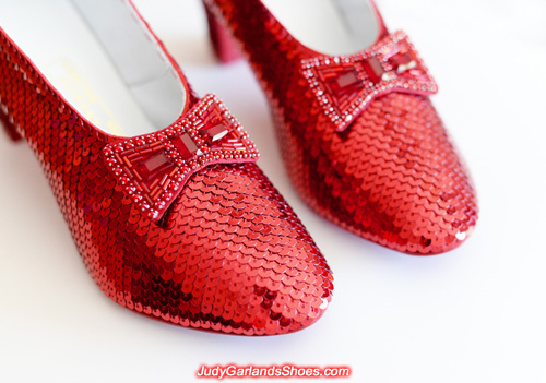 Judy Garland's ruby slippers is finished