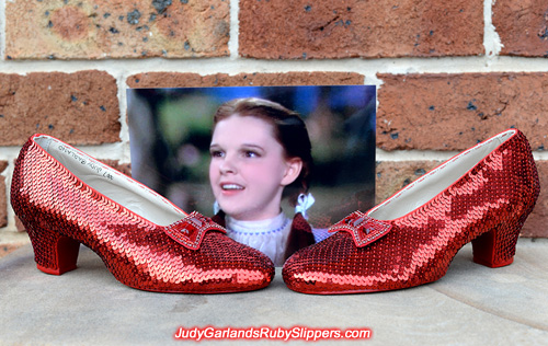 June project with Judy Garland's ruby slippers is finished