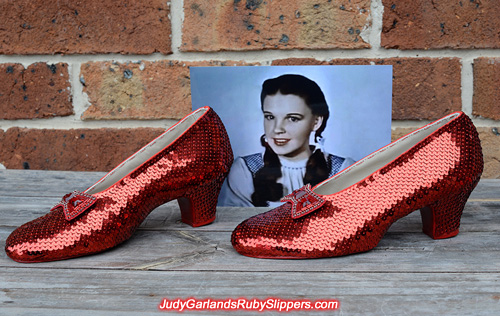 June project with Judy Garland's ruby slippers is finished