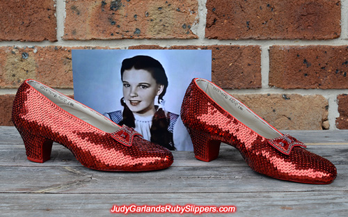 June project with Judy Garland's ruby slippers is finished