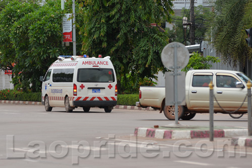 Lane Xang Avenue in Vientiane, Laos