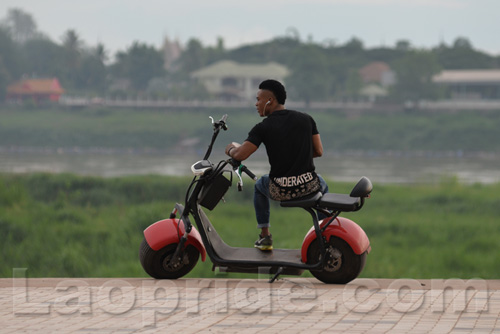 Mekong riverside in Vientiane, Laos