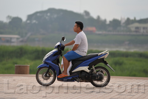 Mekong riverside in Vientiane, Laos