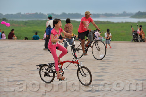 Mekong riverside in Vientiane, Laos