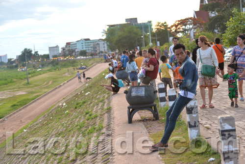 Mekong riverside in Vientiane, Laos