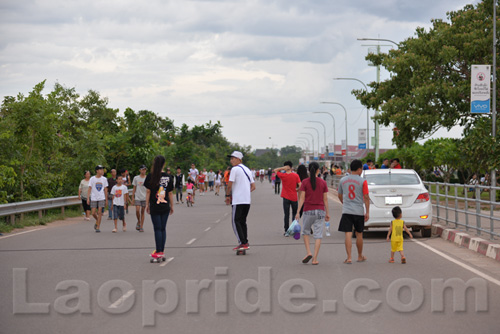 Mekong riverside in Vientiane, Laos