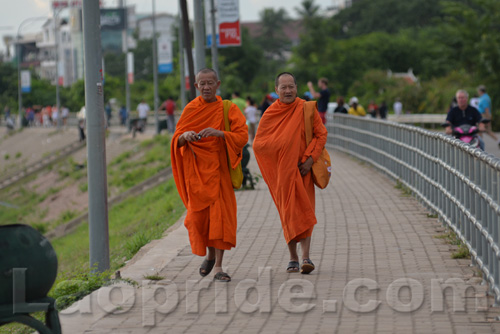 Mekong riverside in Vientiane, Laos