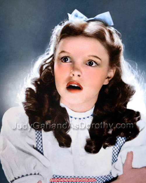 Portrait photos of stunning beauty Judy Garland as Dorothy