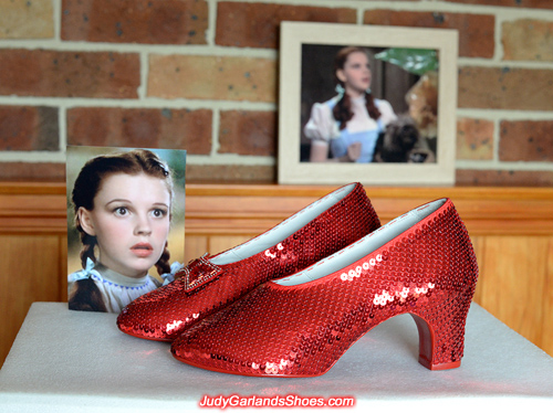 Ruby slippers crafted in November, 2017 is nearing completion