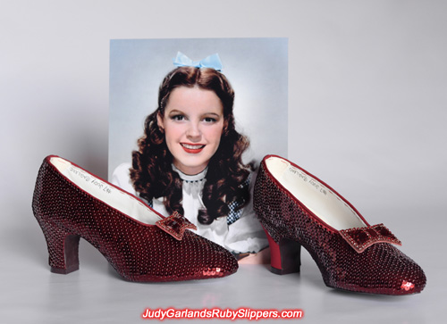 Sequining is drawing to a close on this stunning ruby slippers