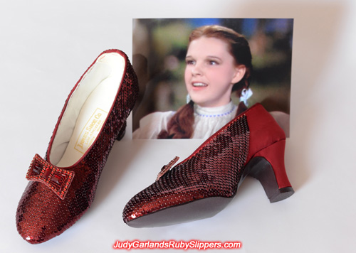 Sequining is drawing to a close on this stunning ruby slippers
