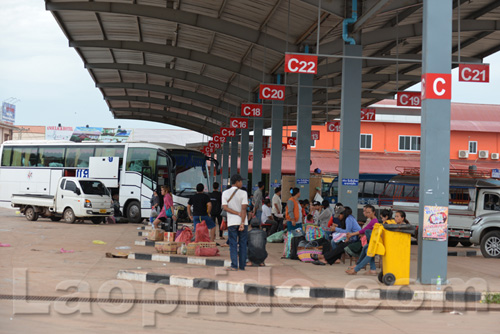 Southern Bus Station in Vientiane, Laos