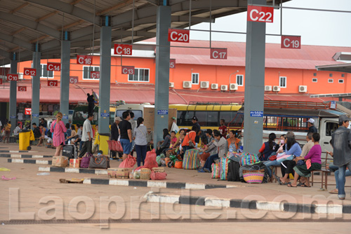 Southern Bus Station in Vientiane, Laos