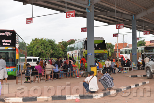 Southern Bus Station in Vientiane, Laos