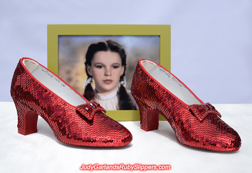 Stunning pair of Judy Garland's ruby slippers